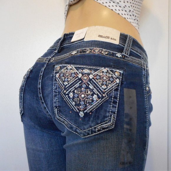 Grace in LA Denim - 🌸SOLD🌸 New GRACE in LA Jeans Size 29 Mid Rise Boot Cut